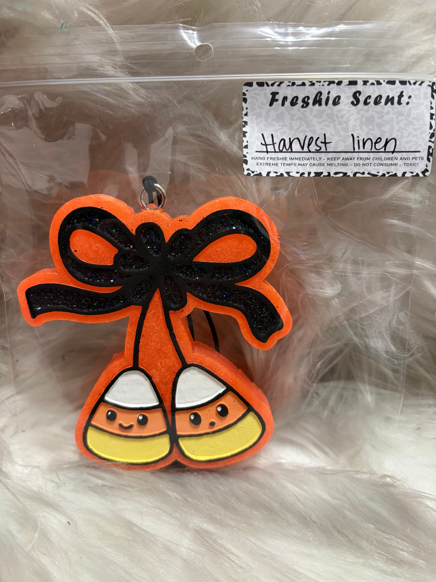 Candy corn harvest linen rts