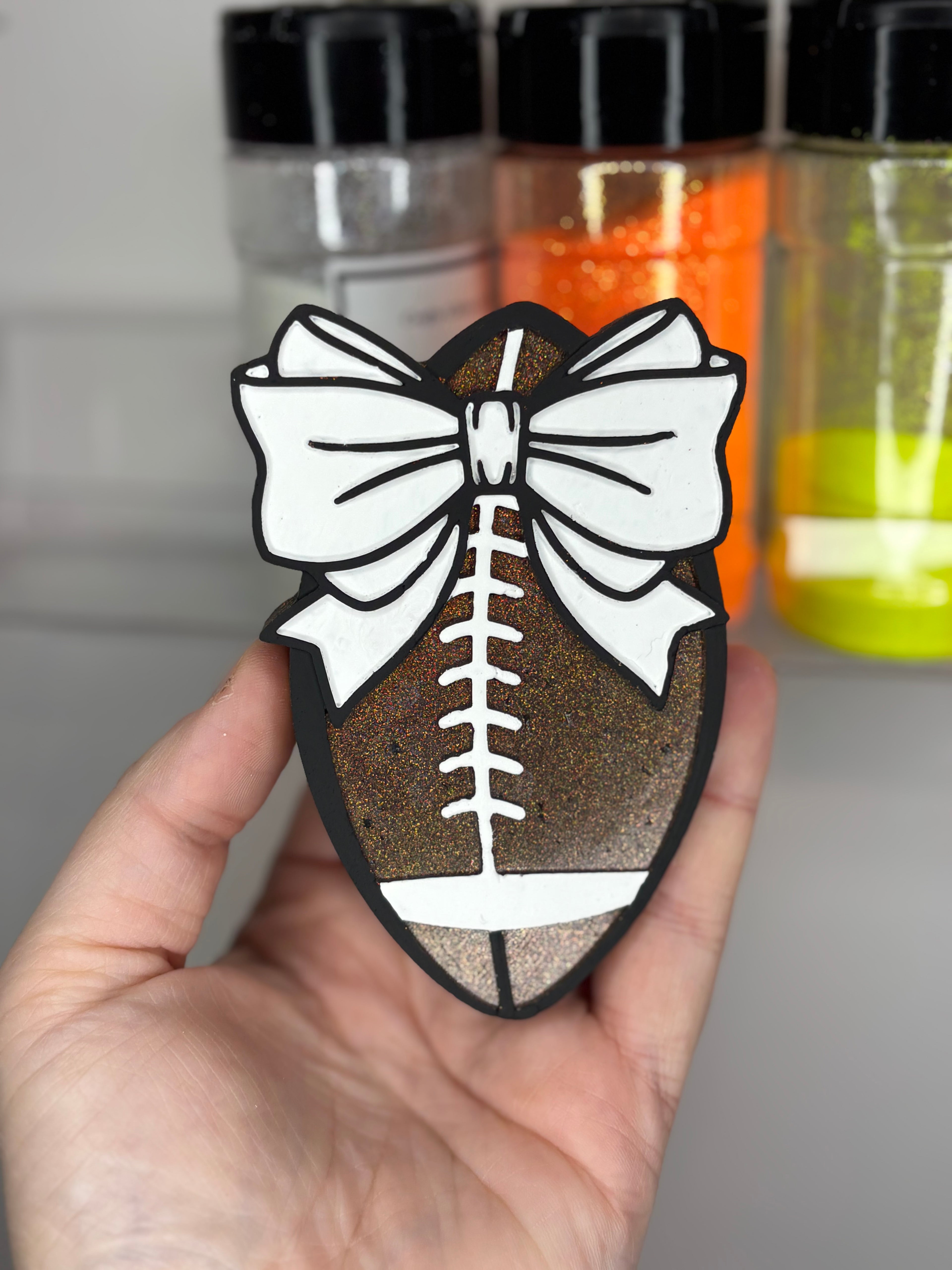 Football with bow