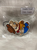 Woody cow glass slipper