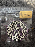 Race wife champagne toast