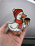Goose with coffee