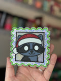 Santa coon stamp