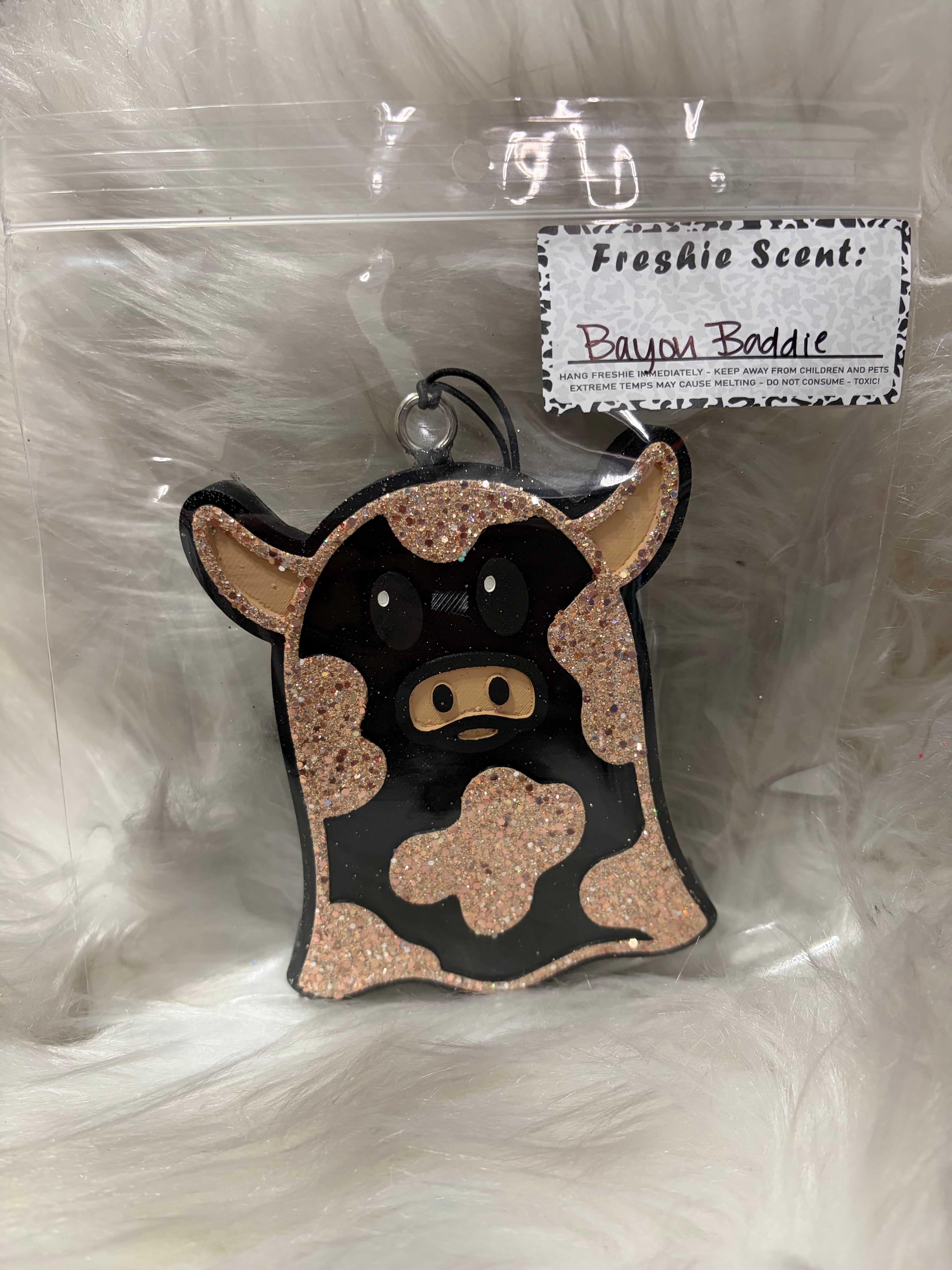 Brown & black cow ghost bayou baddie