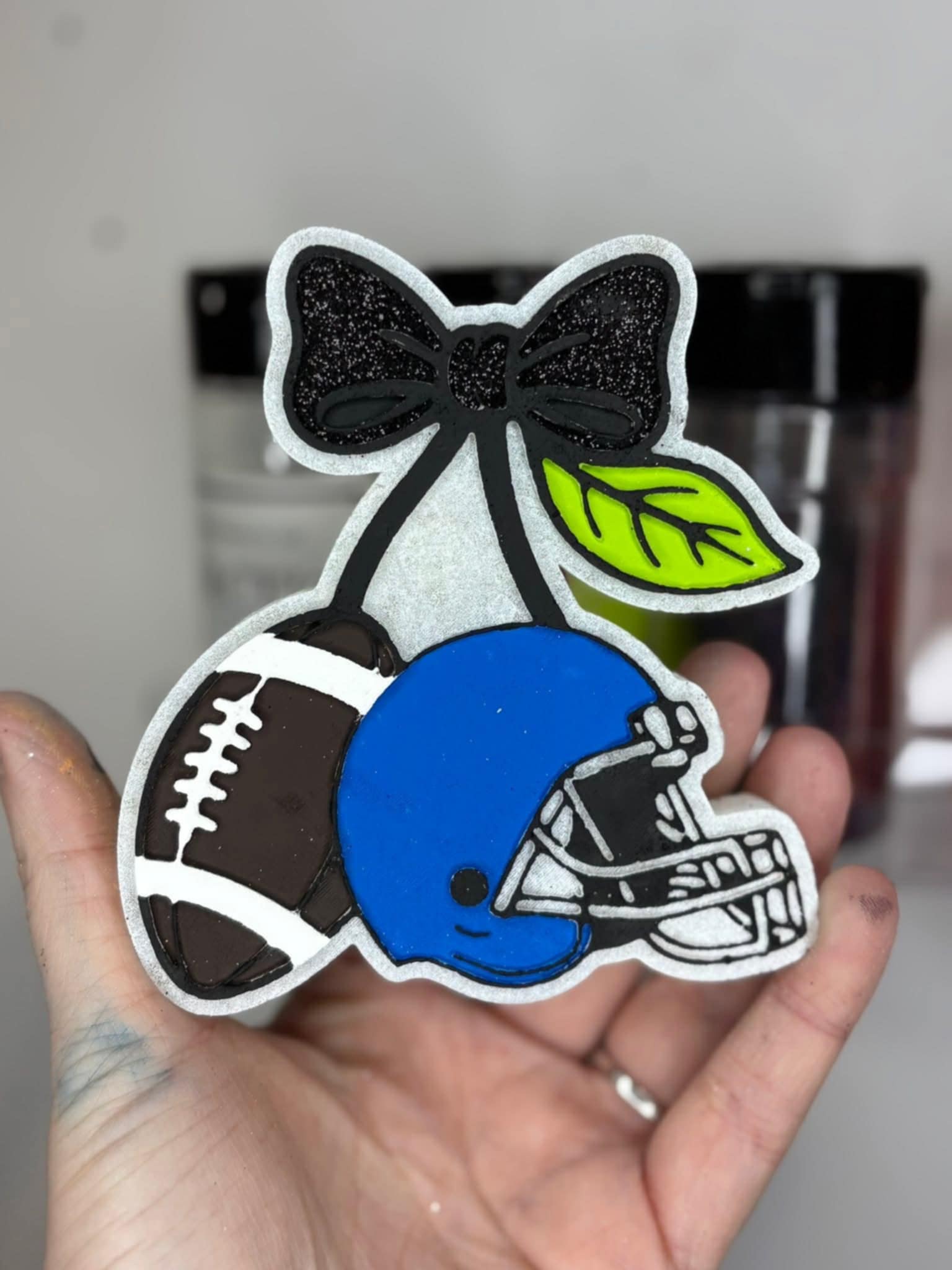 Football helmet cherries
