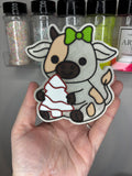 Cow with tree cake