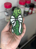 Pickle with bow