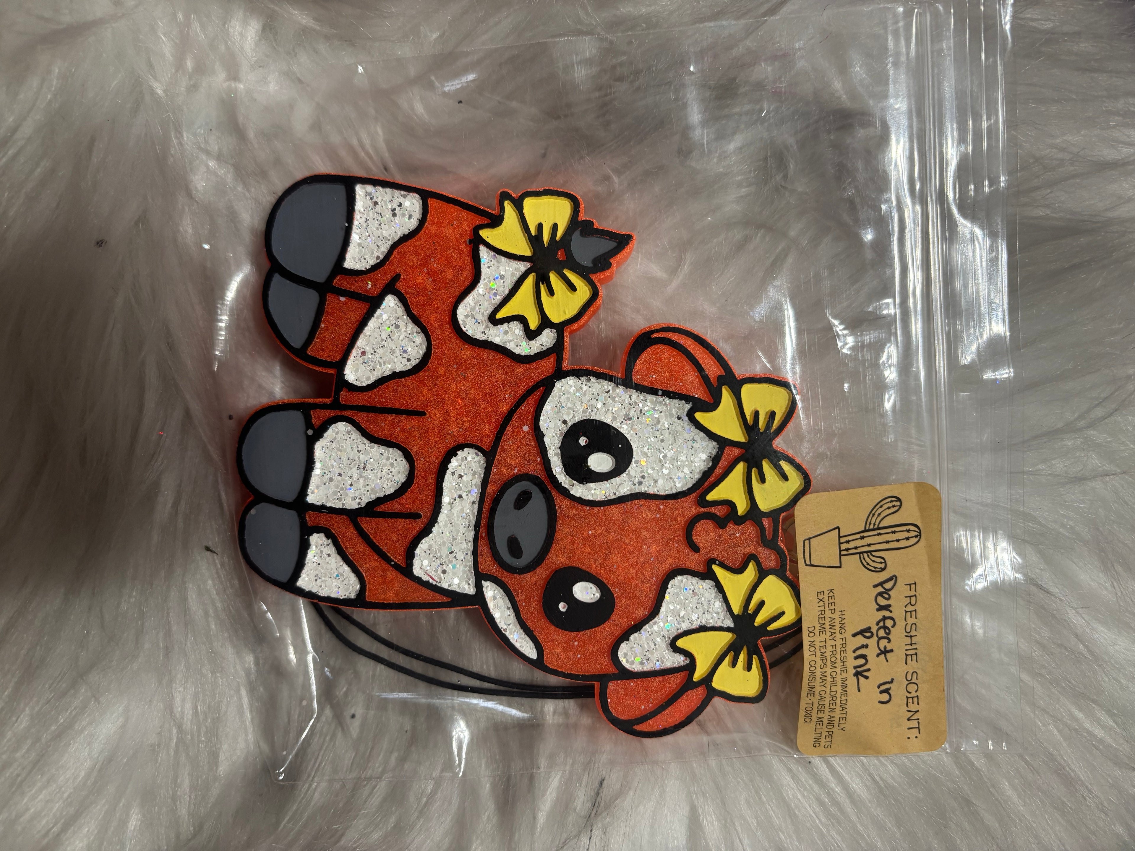 Perfect in pink orange cow