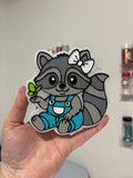 Overall coon with butterfly