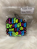 Dragging me by the thong Malibu Barbie