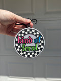 Kind of feral checkered round