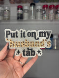 Husbands tab