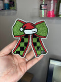 Santa hat bow